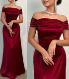 Sexy Mermaid Off The Shoulder Red Formal Gown 23rd Birthday Dress Evening Dress Ideas 20th Birthday Outfits For Women HZ0311
