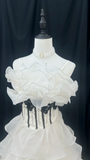 Retro Wedding Dresses Ball Gown Spaghetti Strap Plus Size 1970s Vintage Long Wedding Dress Bride Gowns HZ0311